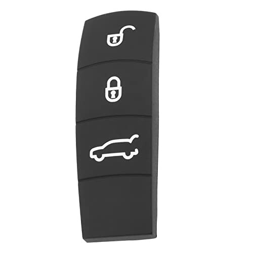 Car 3-Button Remote Key Rubber Pad Compatible with Cayenne/Macan Auto Remote