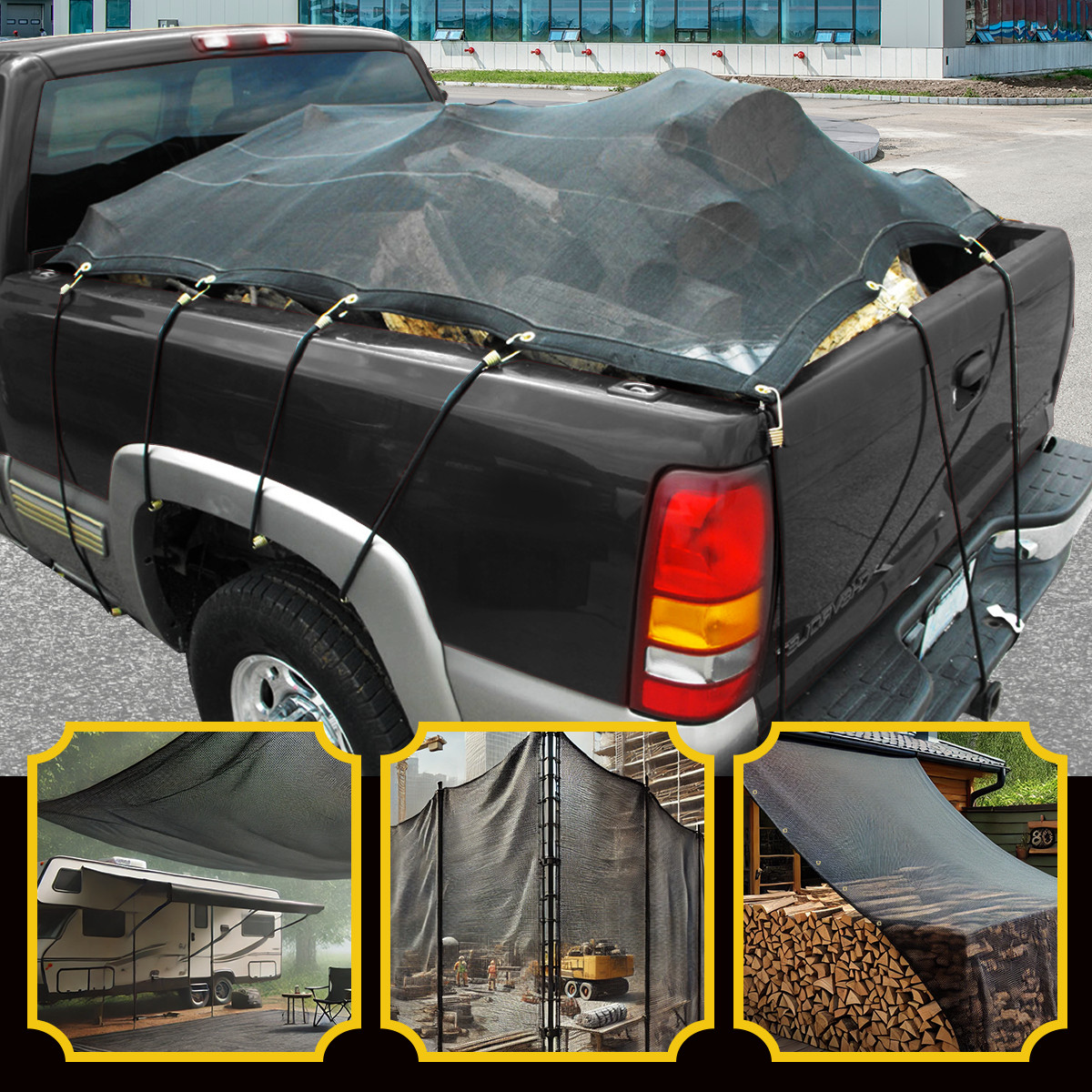 Core Tarps Heavy Duty Mesh Tarp Sun Shade Cover 60% Blockage