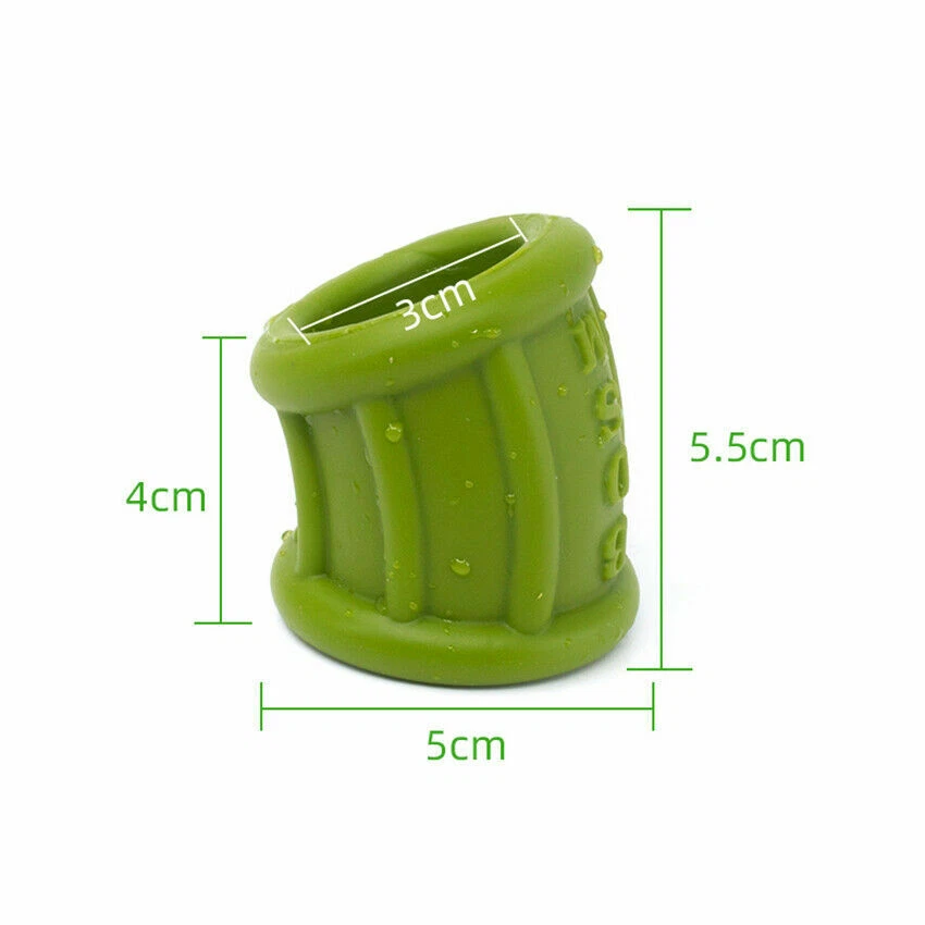 Men Scrotum Squeeze Ring Chastity Cage Ball Stretcher Enhancer Delay Ejaculation