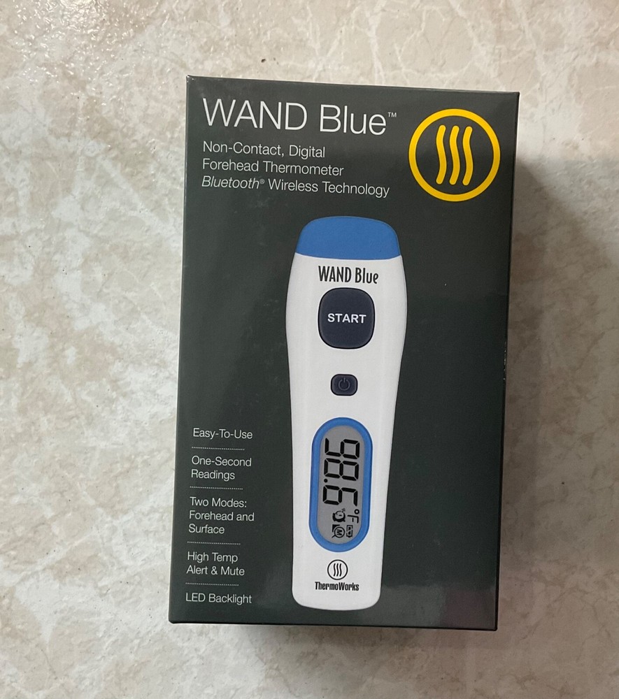 ThermaWorks Wand Bluetooth Non Contact Forehead Thermometer Digital Wireless