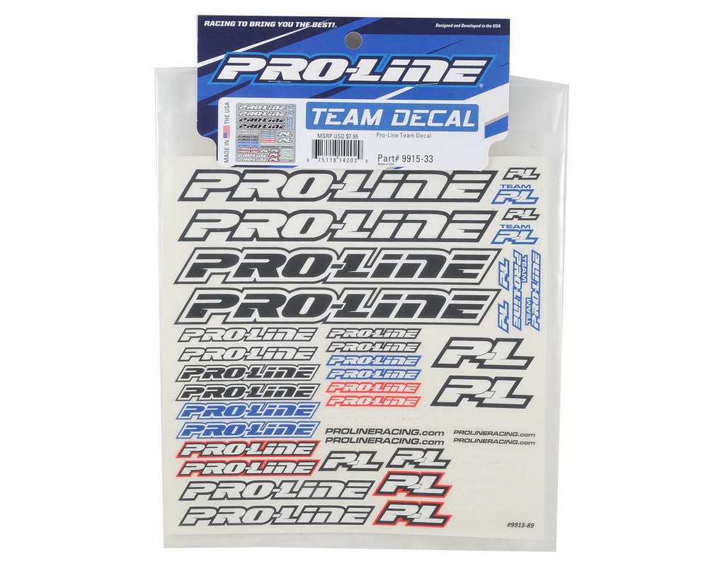 Pro-Line Decal Sheet [PRO9915-33]