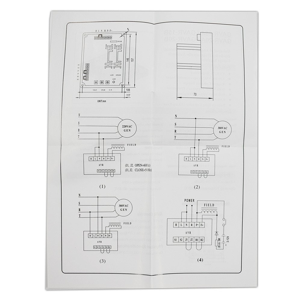 LABLT GAVR-20A Automatic Voltage Regulator Replacement For Parbeau Generator