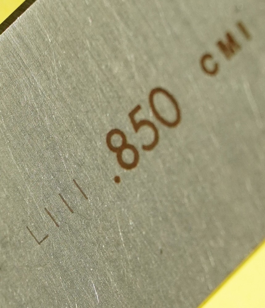 CMI .850" Rectangular Steel Gage Block – Excellent – Serial Numbered