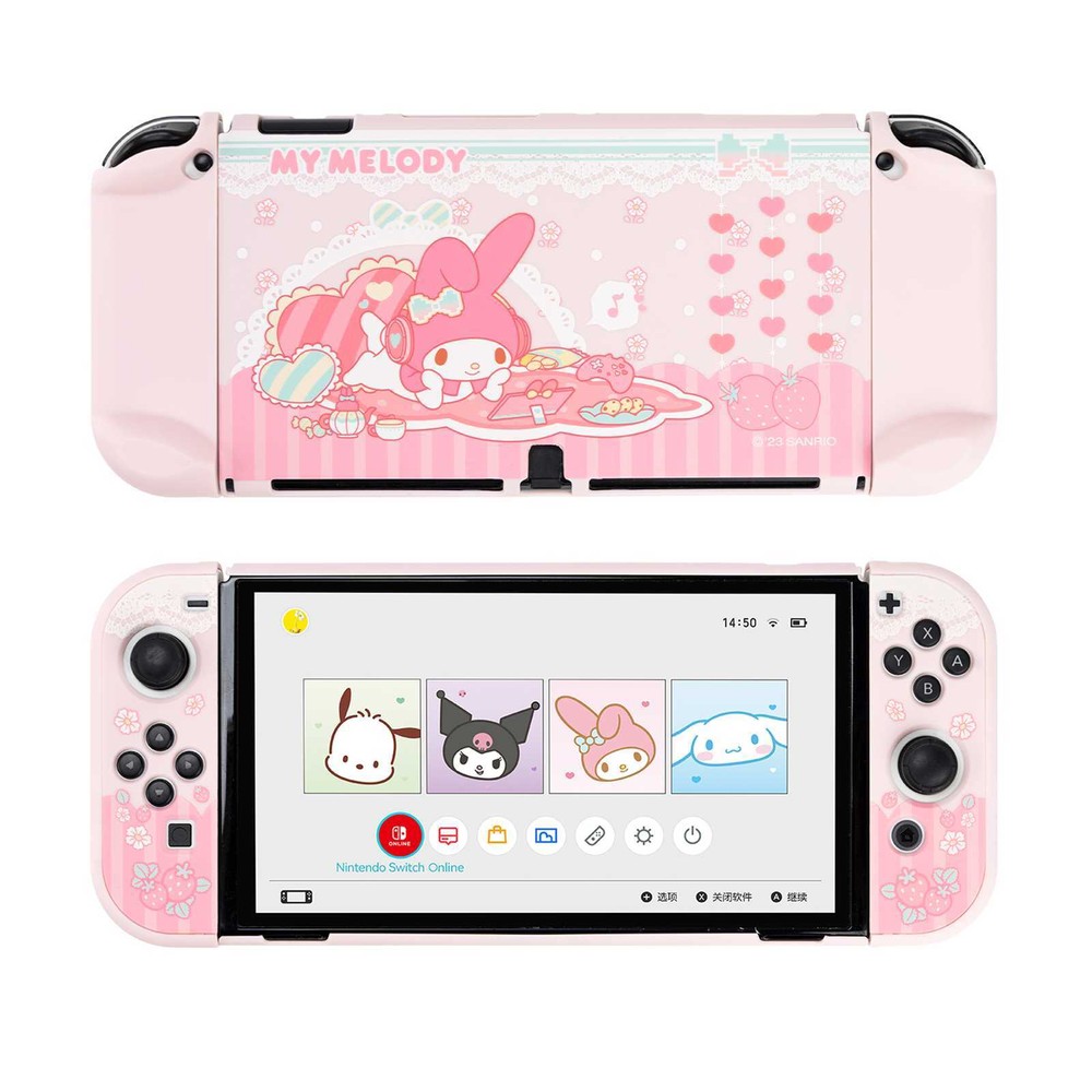 GeekShare X Sanrio Protective Case for Nintendo Switch OLED PC Hard Shell Melody