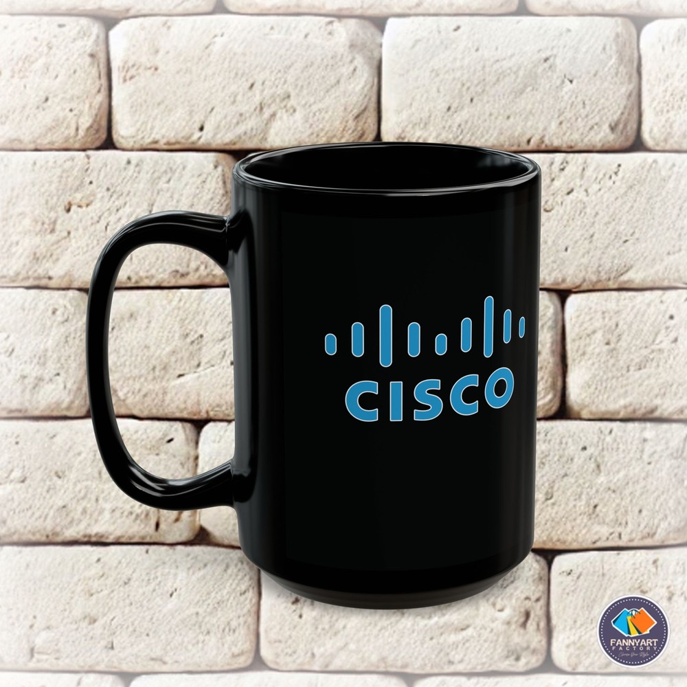 Cisco Logo Premium Black Coffee Mug
