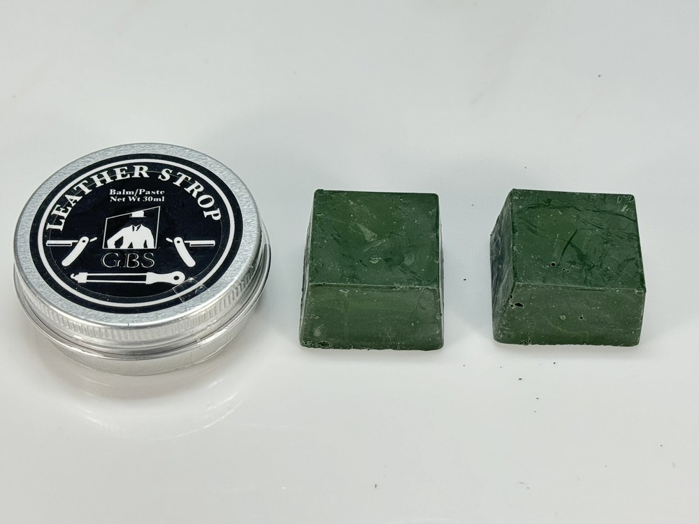 3PC Polish Edge Buffing Compound Leather Strop Balm Paste for Razors knife tools