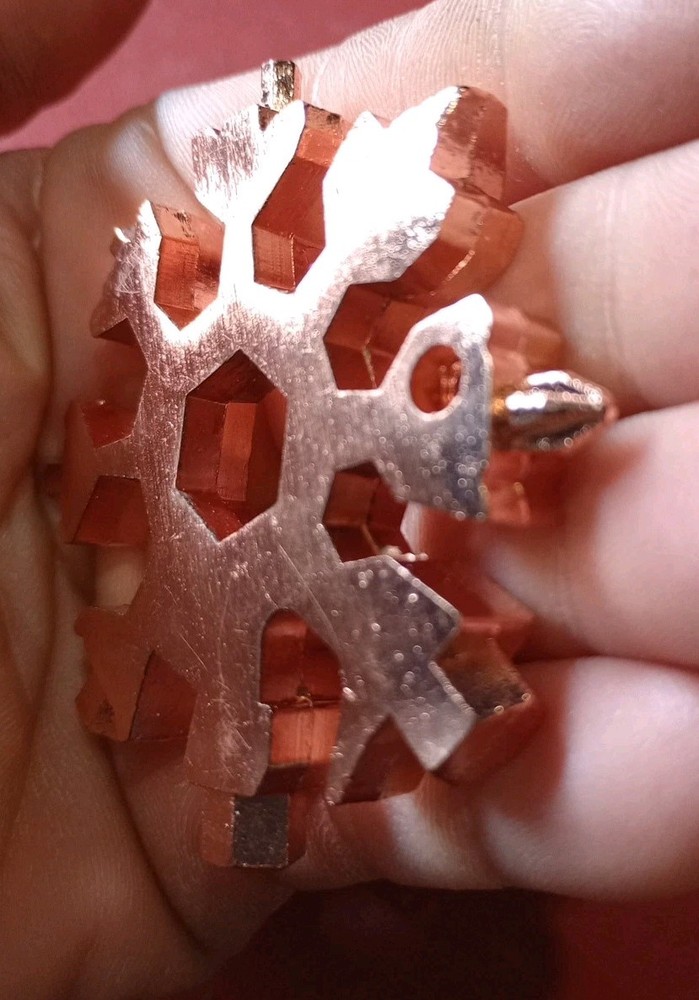 Snowflake Multi-Tool Screwdriver Gadget Rose Gold Colored