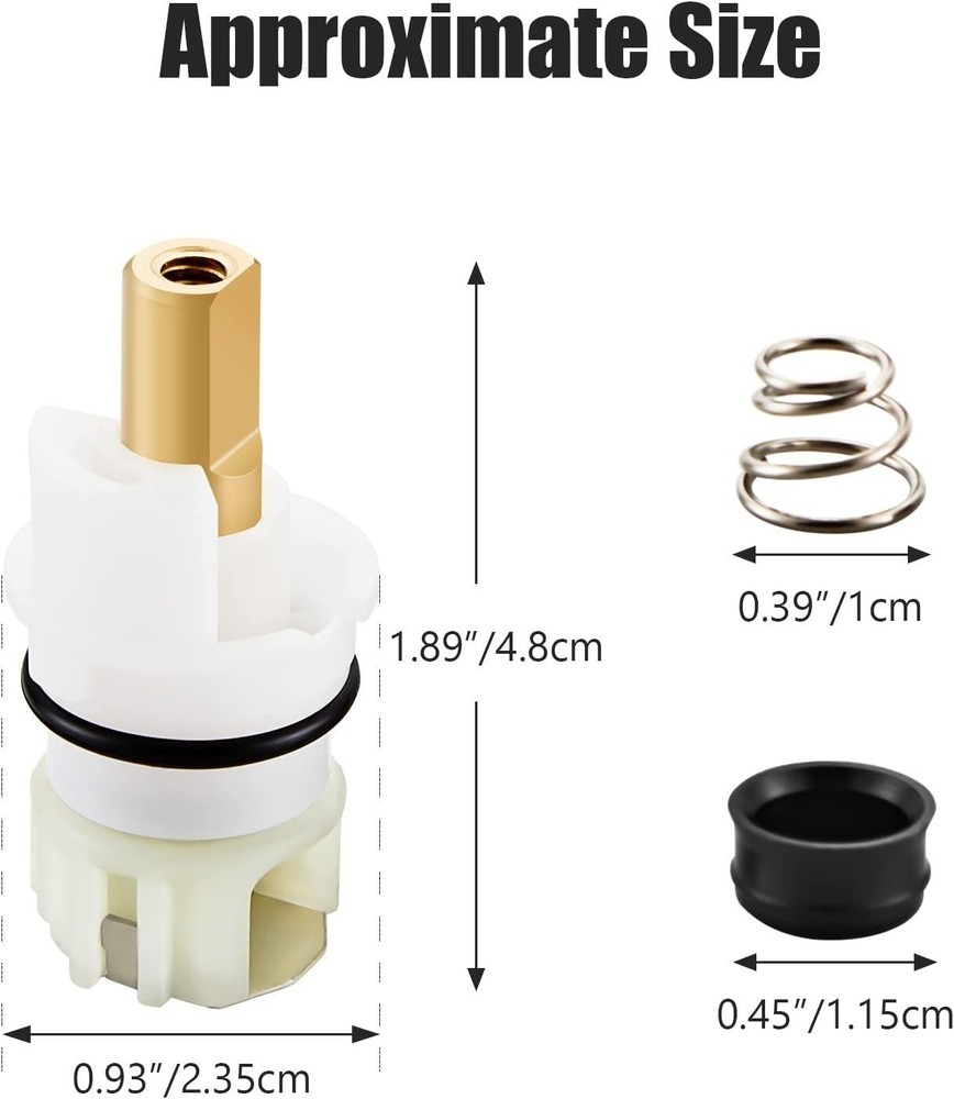 Faucet Stem Replacement Kit - Keep Your 2 Handle Faucet Running Smoothly, 2 Pack