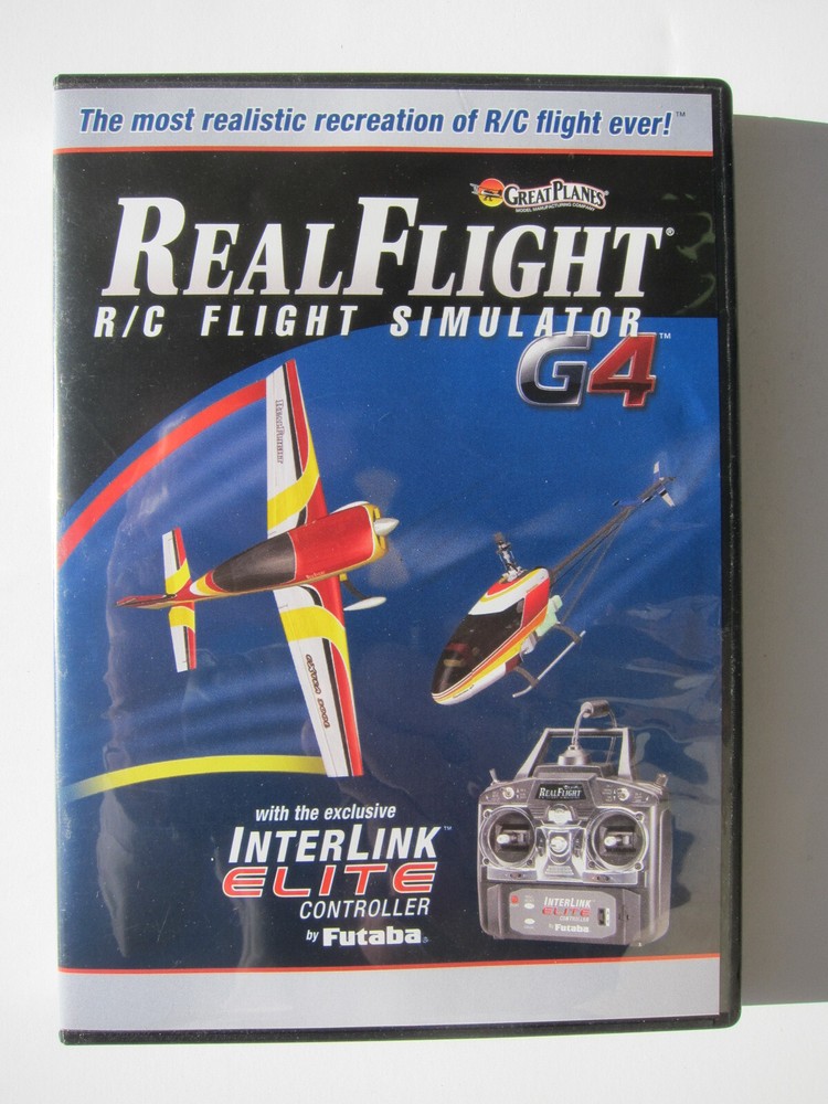 Real Flight R/C Flight Simulator G4 DVD Software + Interlink Elite Controller