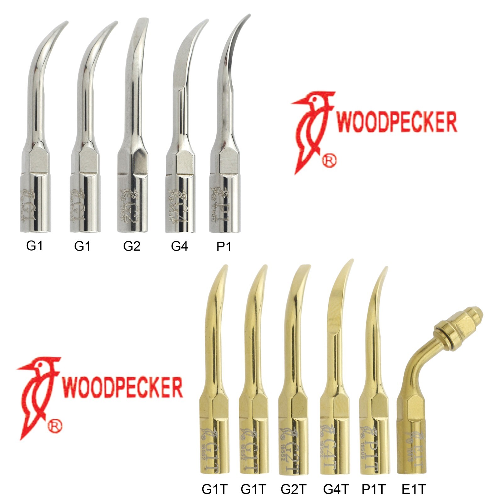 Woodpecker DTE Dental Ultrasonic Scaler Tips Scaling Perio SATELEC ACTEON EMS P1