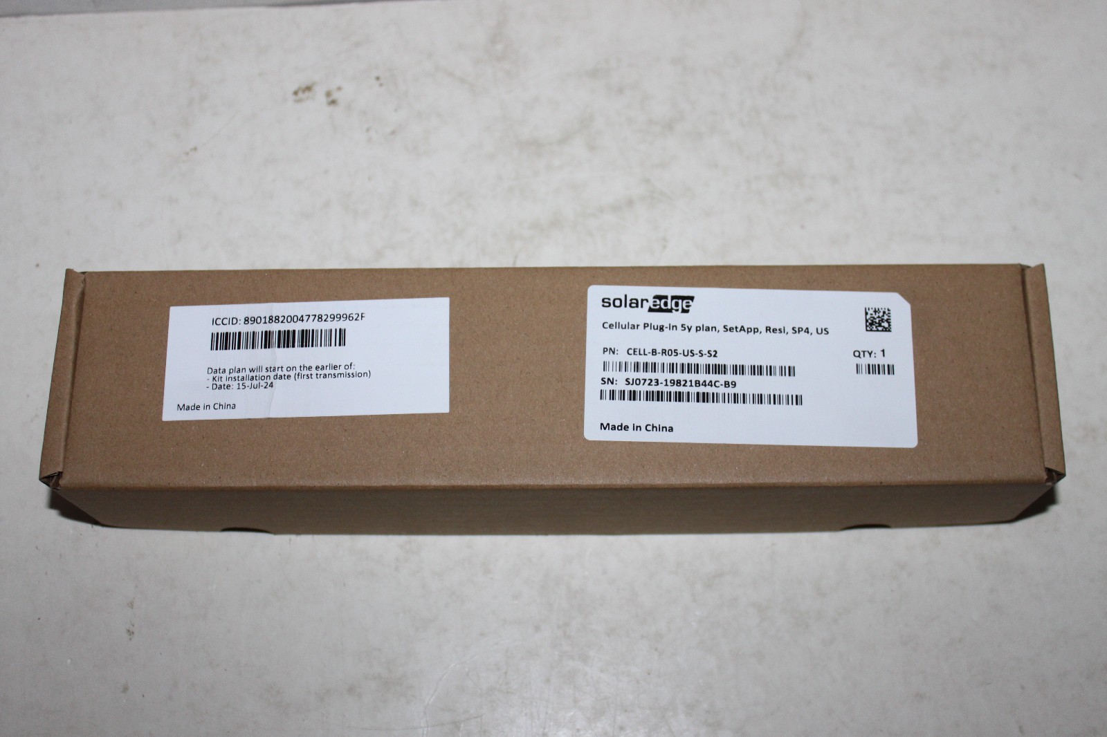 SolarEdge Cell-B-R05-US-S-S2 Cellular Plug-in 5y Plan