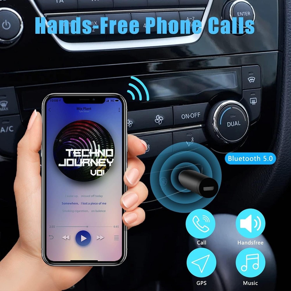 Mini Portable Bluetooth Aux Adapter - Upgrade Your Car & Stereo Music Experience