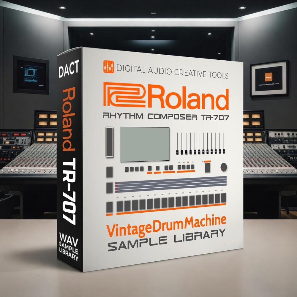 Roland TR-707 Drum Machine Sample Library