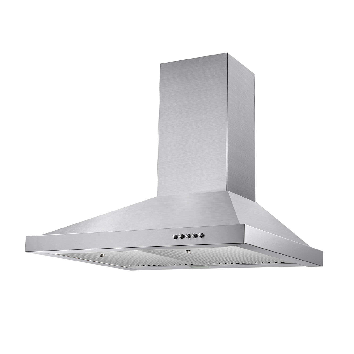 30" Wall Mount Range Hood Stainless Steel 450CFM Kitchen Over Stove Vent w/ LEDs