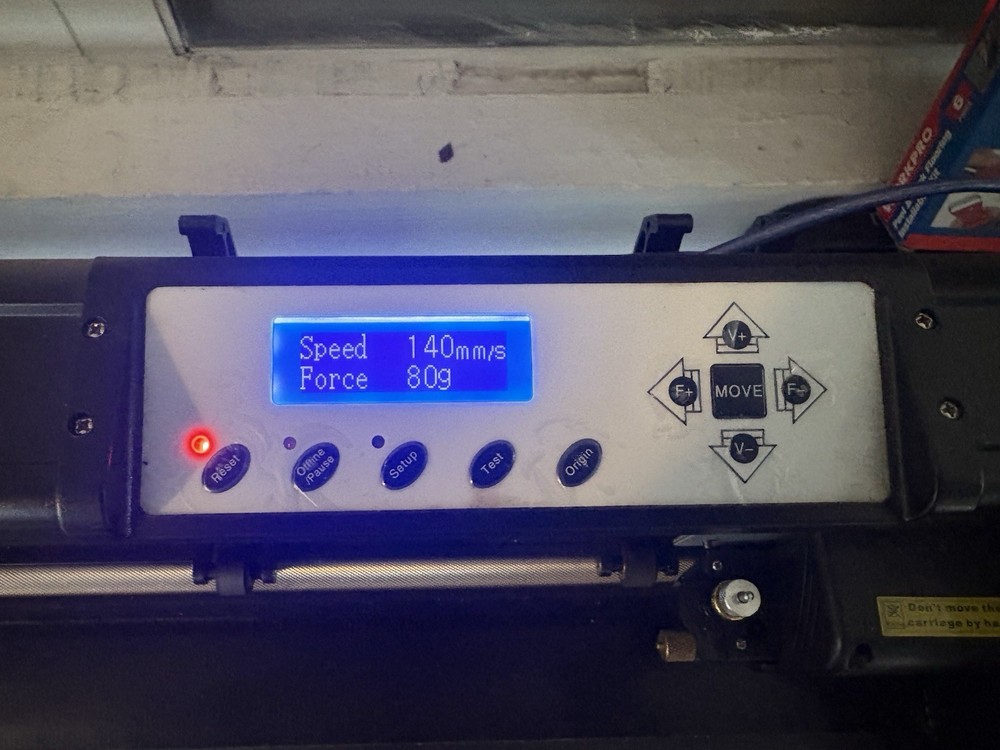 53" Vinyl Cutter/Plotter Sign Cutting Machine Software 3 Blades LCD Screen