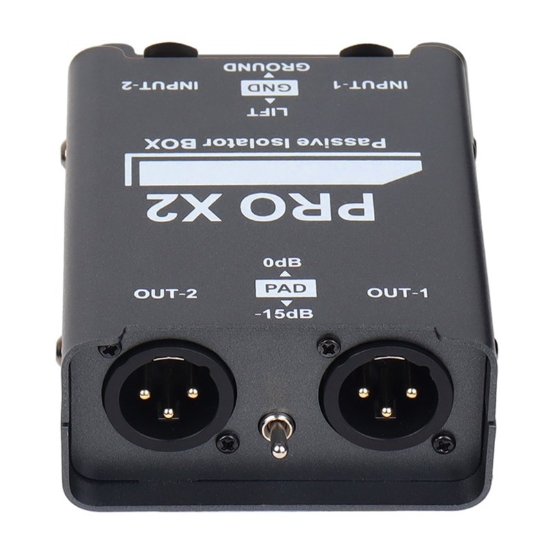 2CH Auditory Isolator Box Noise Eliminating Prevents Interferences
