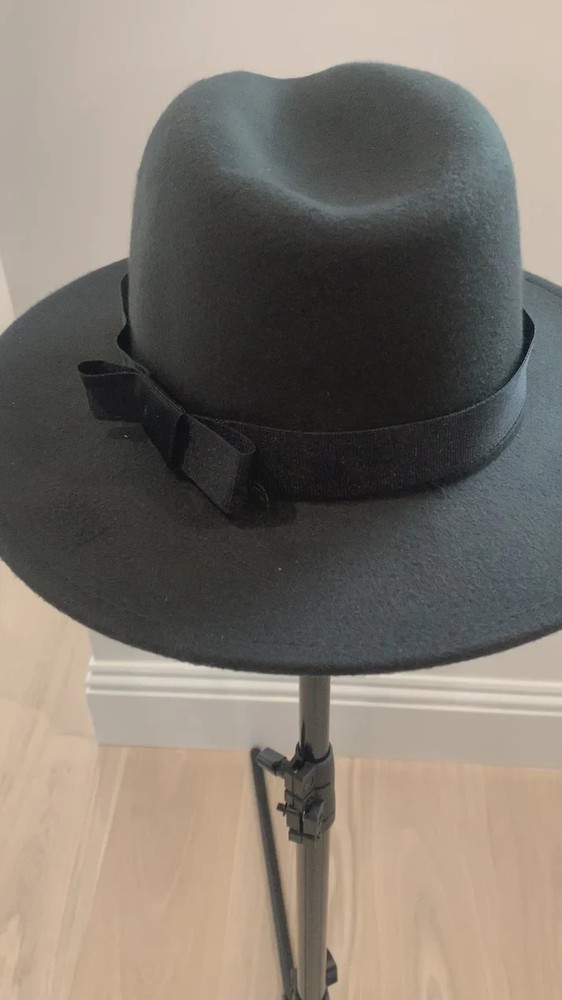 2 Pack-Black Fedora Hat with Removable Belt – Adjustable & Stylish