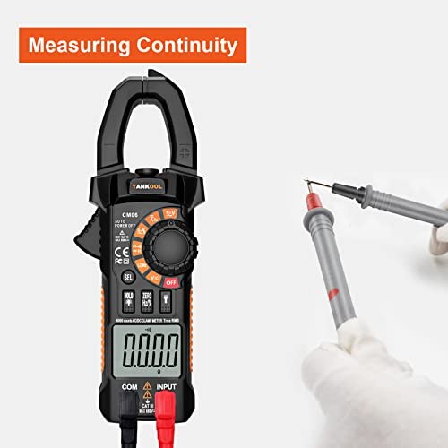 Digital Clamp Meter Multimeter 6000 Counts TRMS, Auto-ranging Amp AC/DC Current