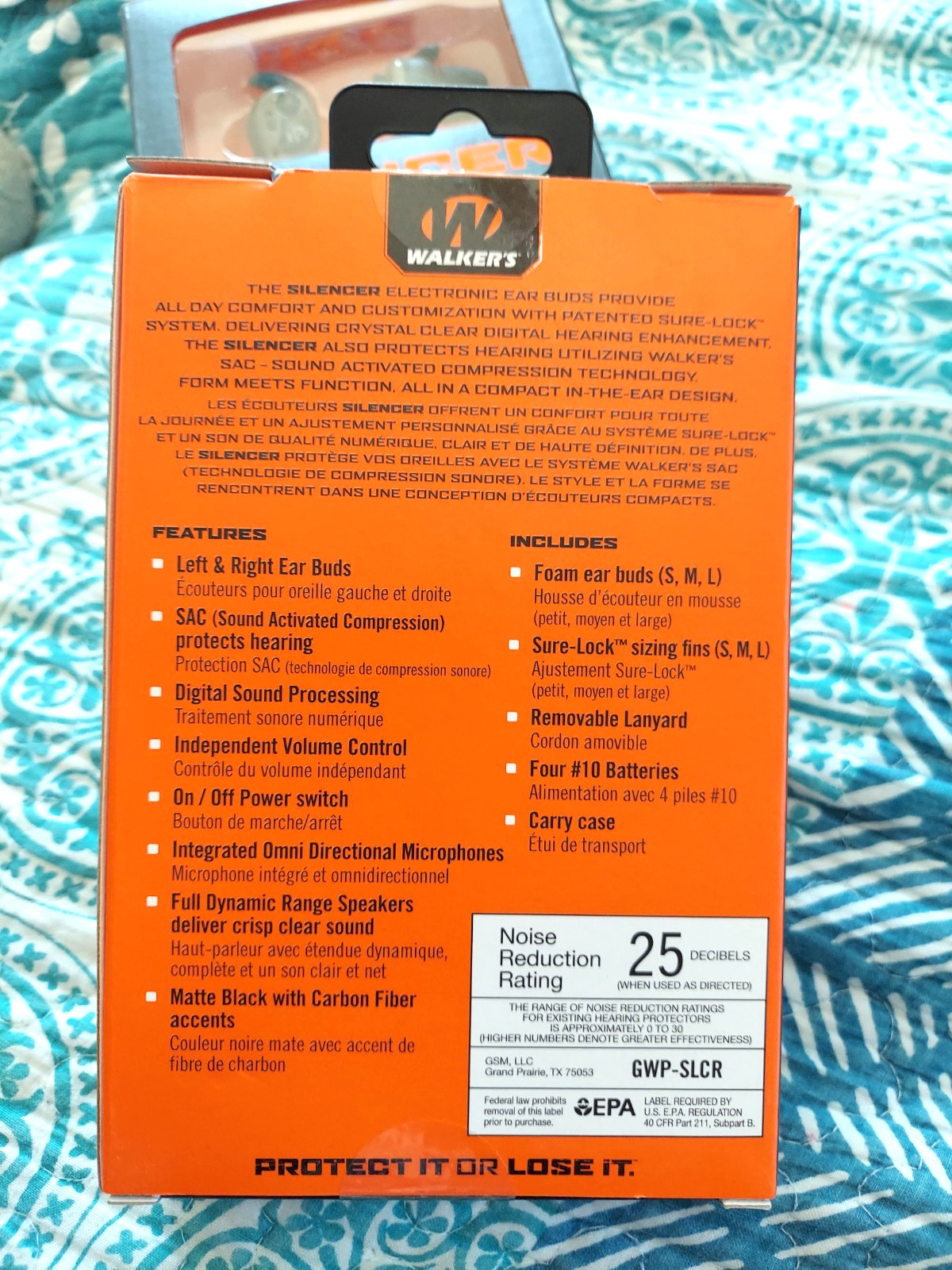 Walkers Silencer GWP SLCR Electronic Ear Buds NEW 25dB 80hr Batt Life