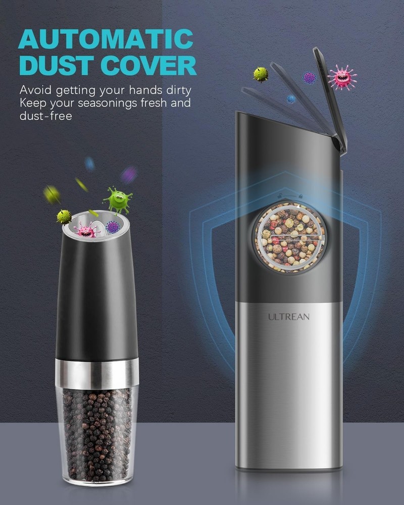 Rechargeable Electric Salt & Pepper Grinder Set