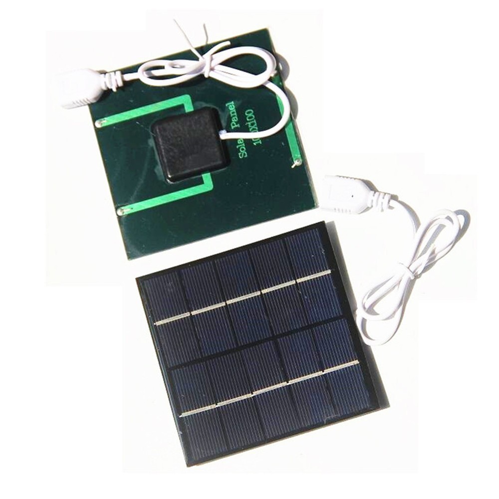 Portable Solar Panel 5W 5V Excellent Low Light Performance Compact Design