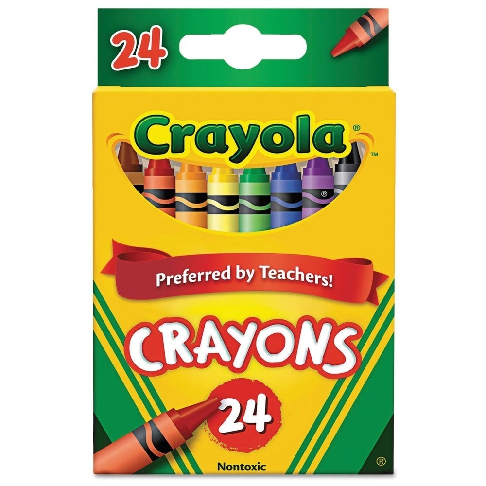 New ~ Crayola Crayons, 24 Count ~ MSRP $6.90