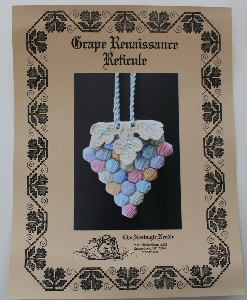 Grape Renaissance Reticule - by Nostalgic Needle