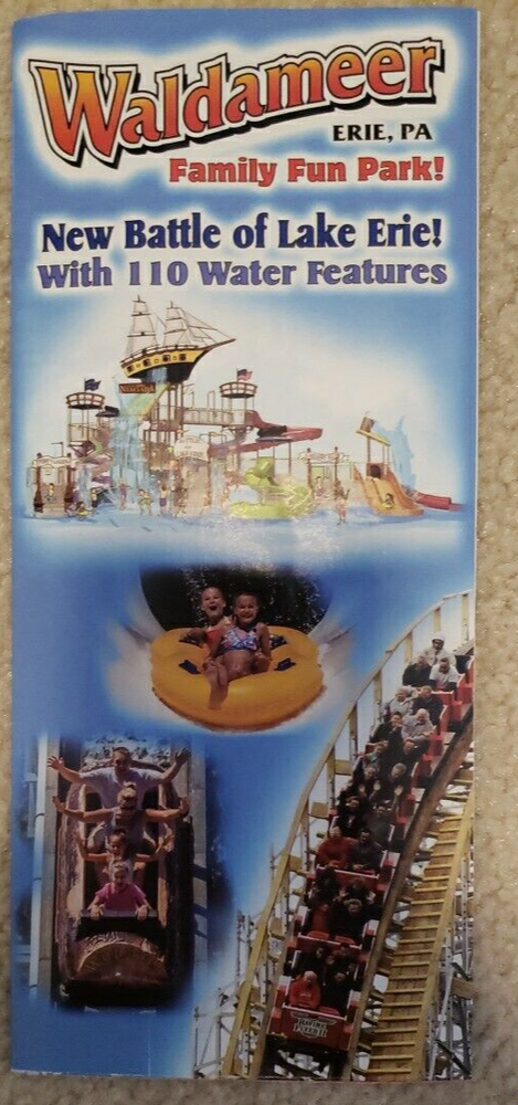 2017 Waldameer Amusement Theme Park Map Brochure Guide