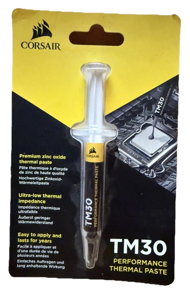 Corsair TM30 Performance Thermal Paste | Ultra-Low Thermal Impedance CPU/GPU | 3