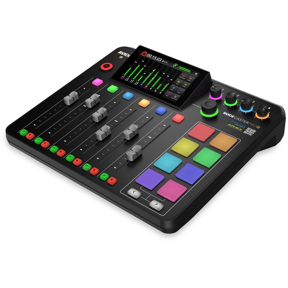 Rode RODECaster Pro II Integrated Audio Production Studio Console Bundle with 2x
