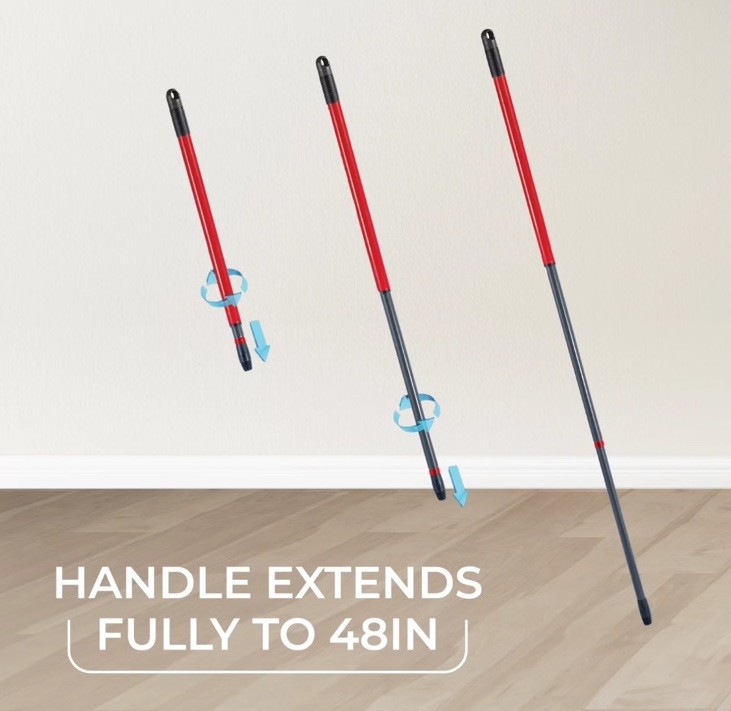 O-Cedar EasyWring Spin Mop & Bucket System Rewash Microfiber Metal Handle Set