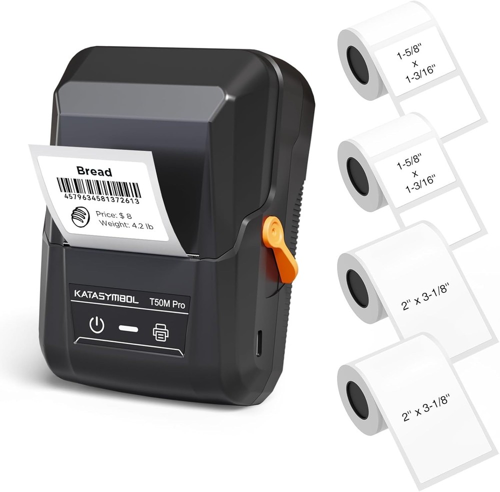 Portable Bluetooth Label Maker with Enhanced Image Quality and Waterproof Labels