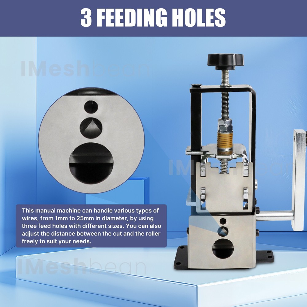 Electric & Manual Wire Stripping Machine Cable Cutter Copper Peeling Stripper US