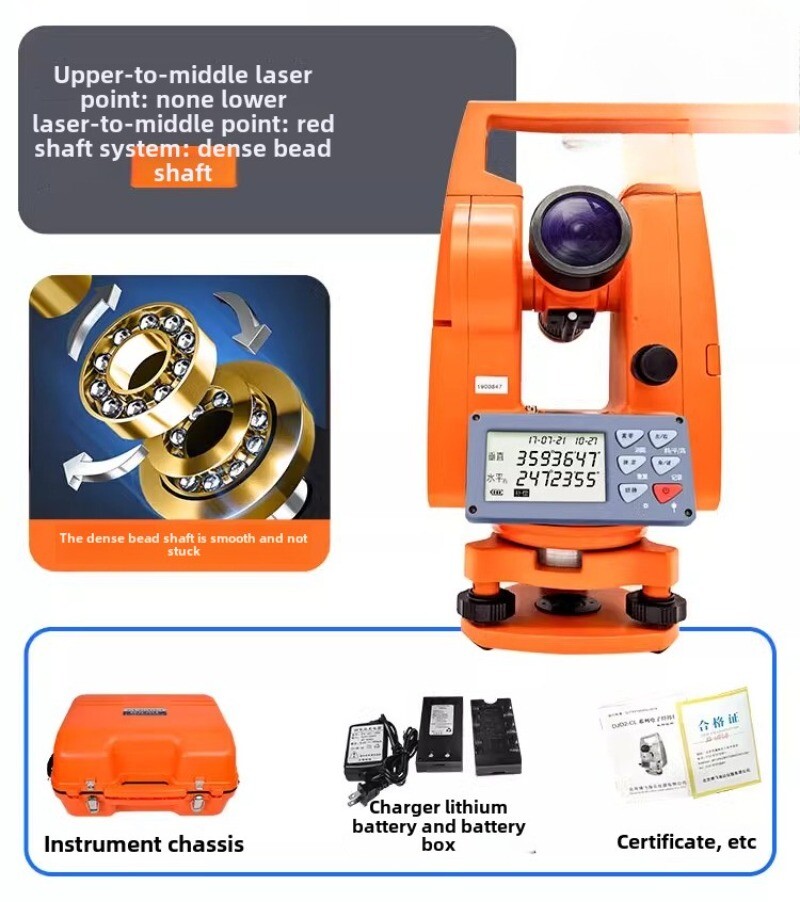 Double Laser Electronic Theodolite Building Engineering Decoratio Measuring Tool
