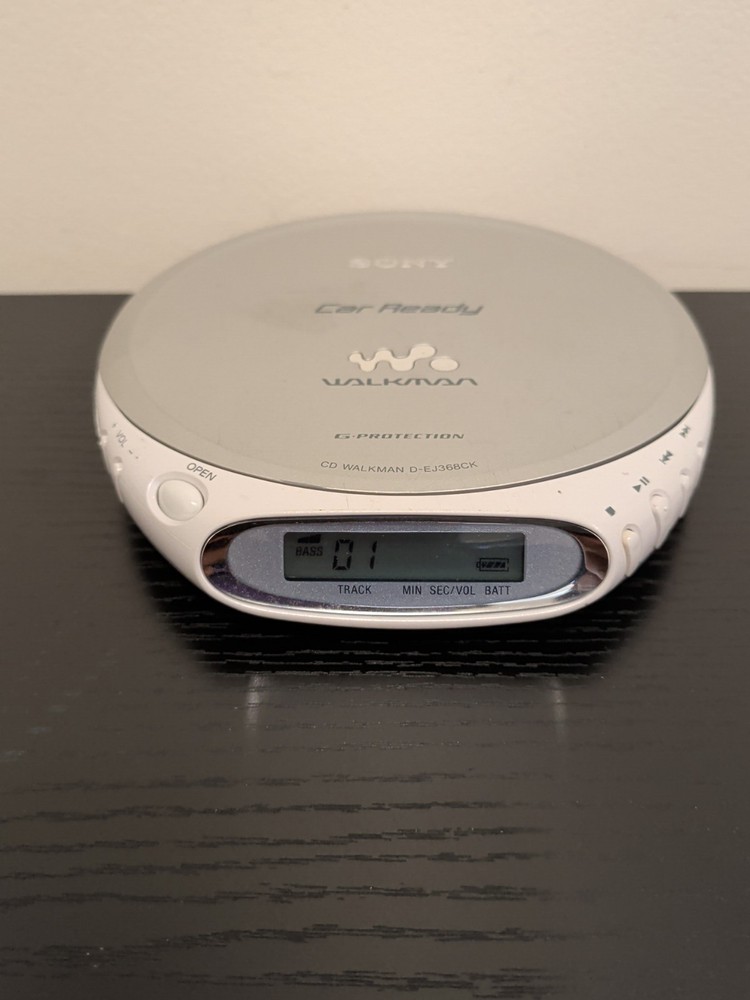 Sony Walkman Car Ready D-EJ368CK Portable CD Player - Tested Working / Unit Only