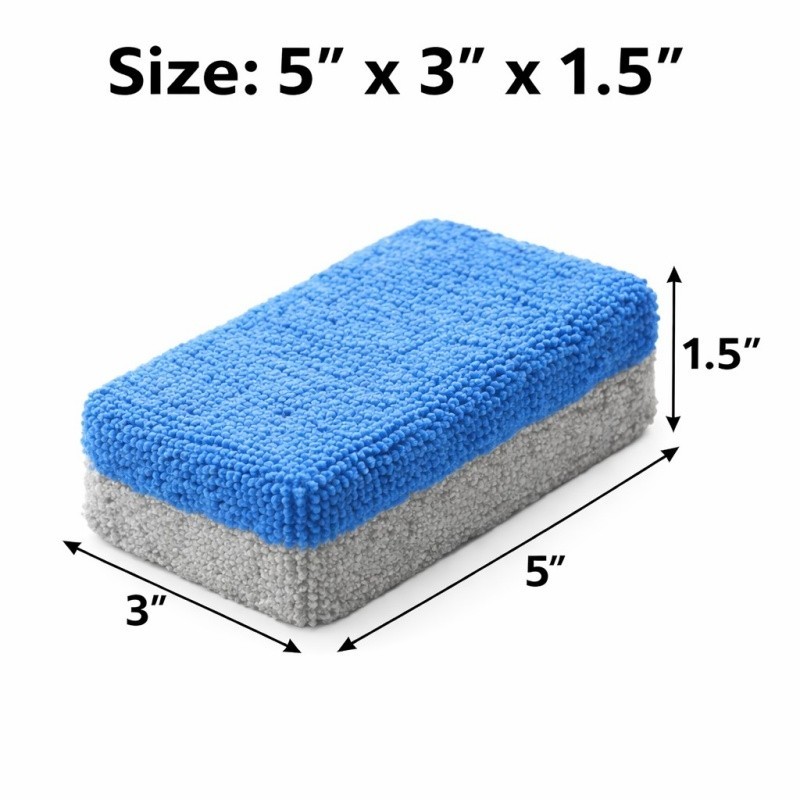 Ceramic Coating Applicator Pad 2 Pack Microfiber Sponge Car Detailing