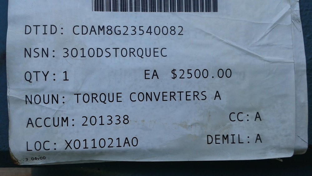 DODGE GEAR REDUCER TORQUE CONVERTER 056CM, 5.60 HP