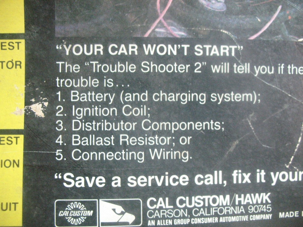 hawk electronic ignition tester 802 trouble shooter 2