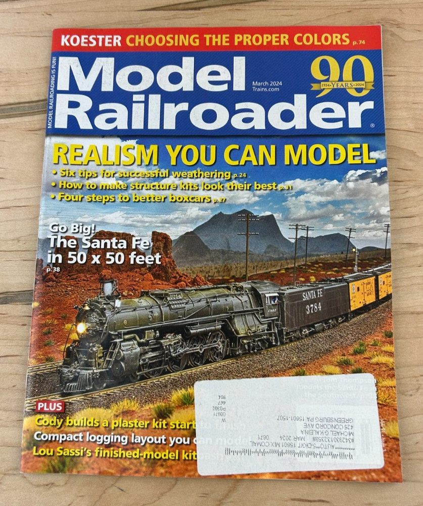 Model Railroader Magazine March 2024 Realism You Can Model