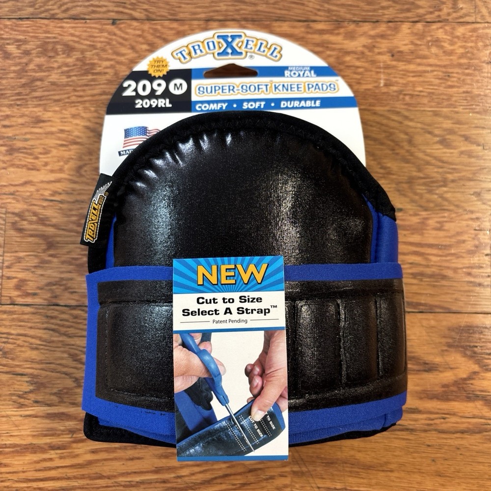 Troxell Royal Blue SuperSoft Regular Flooring Kneepads
