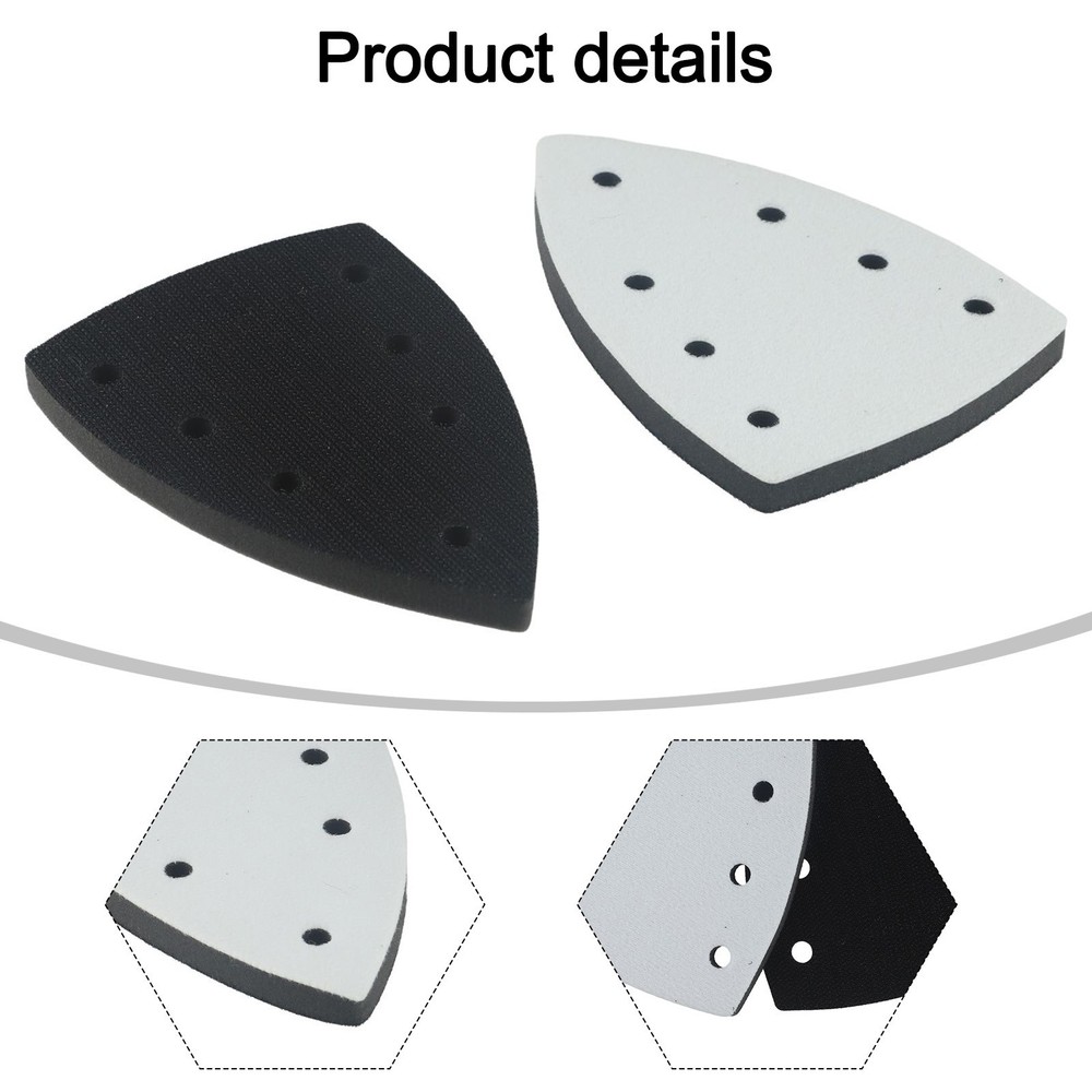 Efficiently Designed Triangle Sandpaper Backing Pads Pack of Two Items