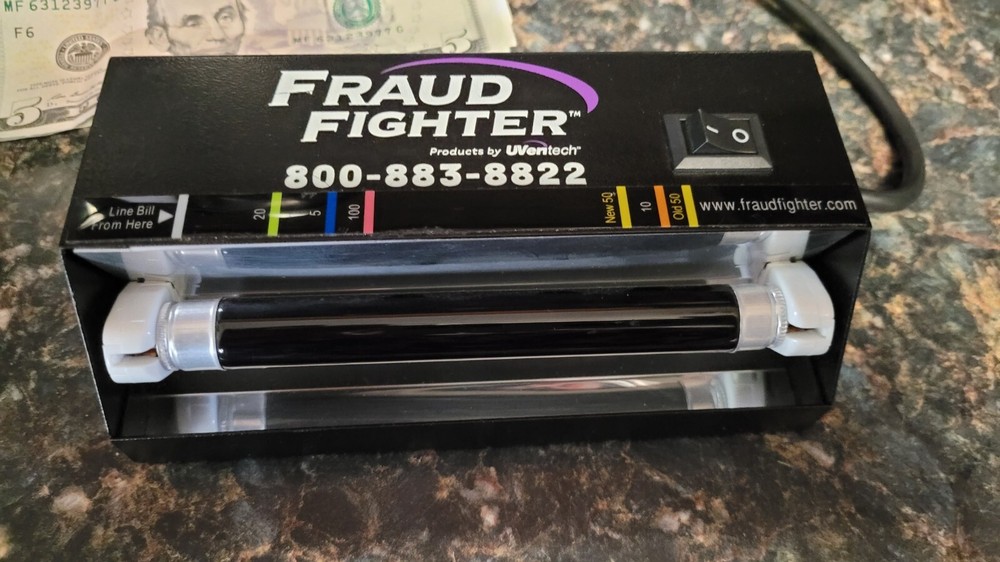 Fraud Fighter UVeritech UV-16 Ultraviolet Counterfeit Detection Scanner-C97