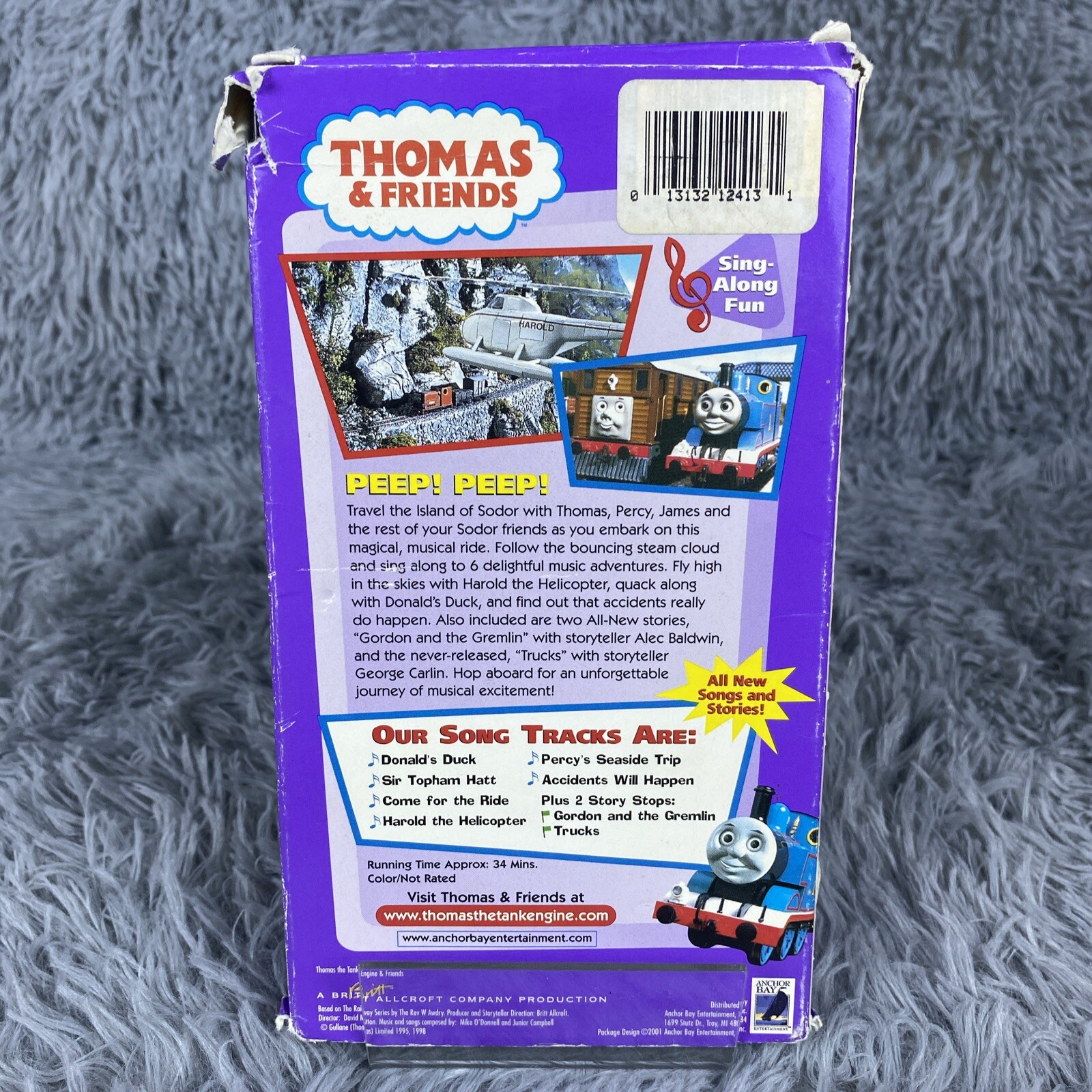 Thomas the Tank Engine & Friends Trackside Tunes VHS Tape 2001 Songs Train Kids