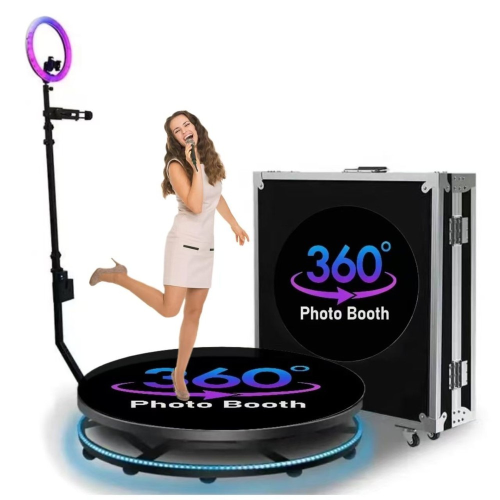 360 Photo Booth Video Booth Platform Automatic Spinner Motorized Wedding Party