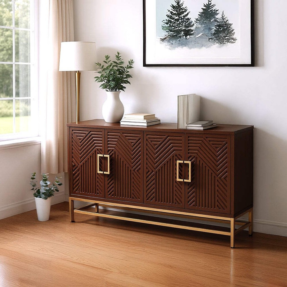 Osaka Sideboard Buffet Cabinet, Brown