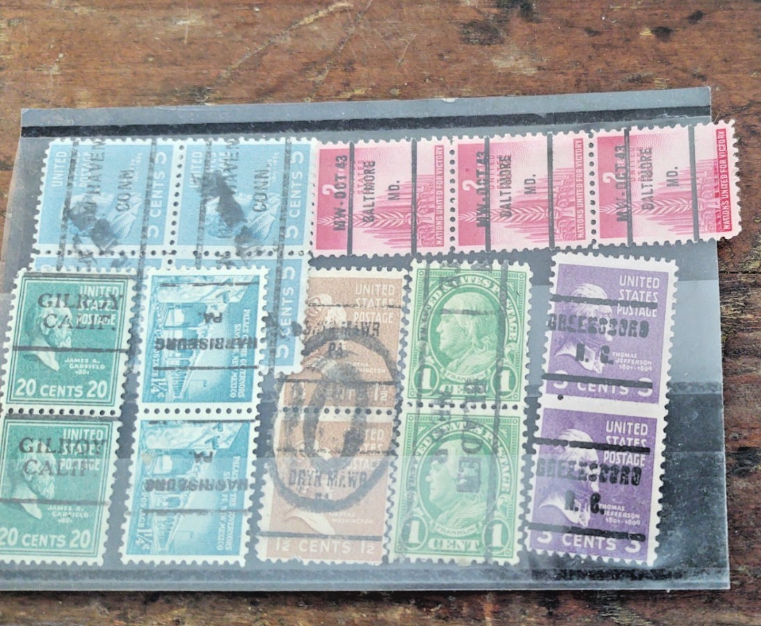 Collection 200 OVERPRINT US Stamps Nebraska Kansas Iowa Texas Good Mix Rarities