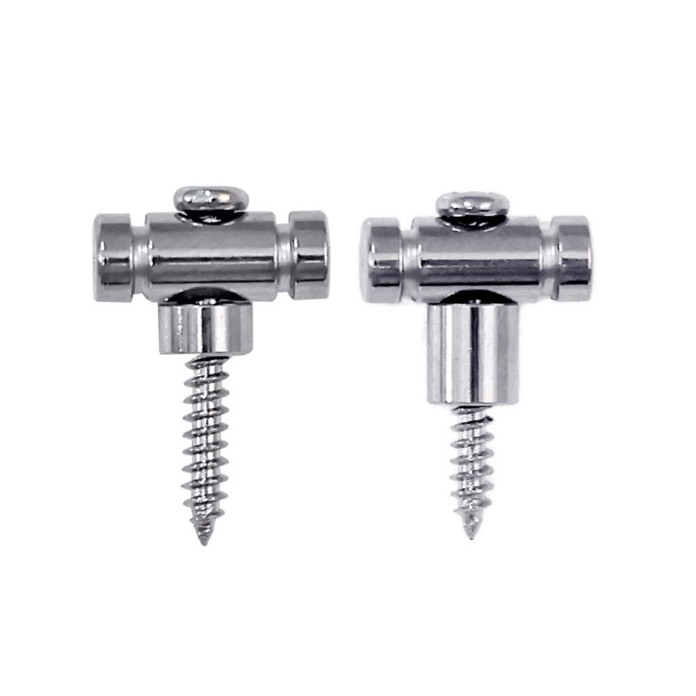 2 Pack Iron String Retainers, Barrel Style Design for Electric Guitar Nut Angle