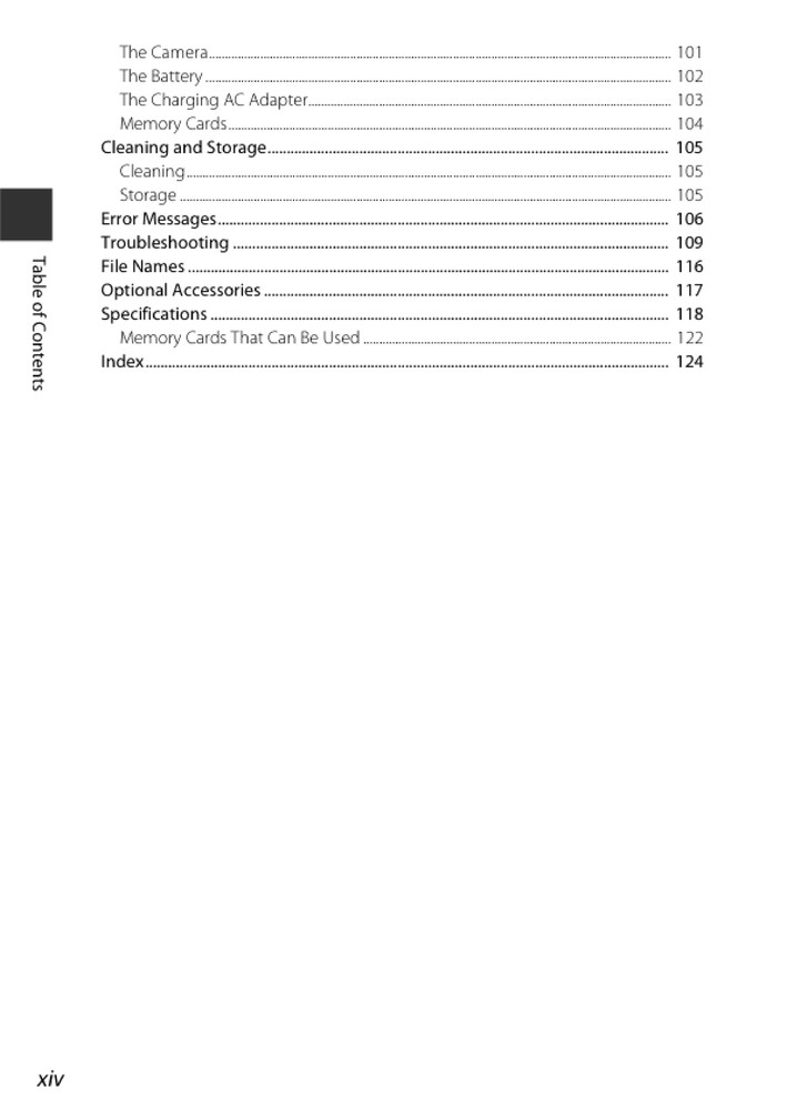 Nikon CoolPix A100 — User Reference Manual — 1/2 Size, 5.5" x 8.5" Small Compact