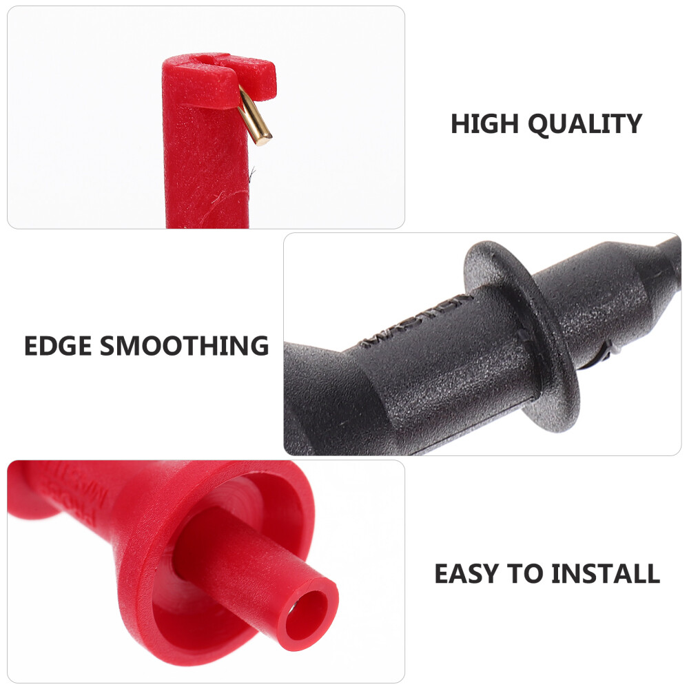 2Pcs Testing Probe Clip Mini Grabber Clips Multimeter Hook