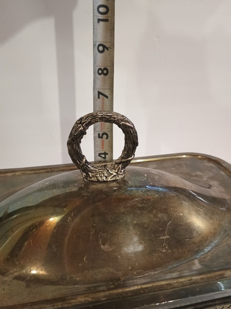 Silver Plated Footed Serving Dish - no glass insert